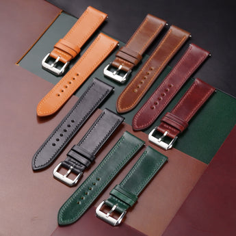 Shell Cordovan Leather Watch Strap