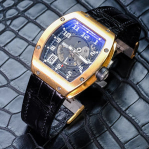 Glossy Aligator Strap For Richard Mille