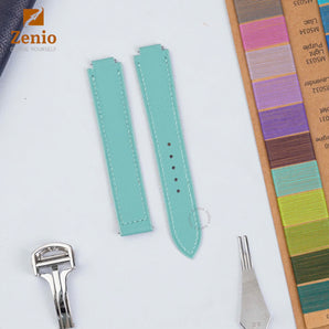 Tiffany Blue Alran Strap For Cartier Ballon Bleu - New clasp