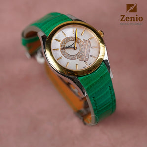 Bespoke Watch Strap in Green Lizard