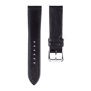 Black Shell Cordovan Leather Watch Strap