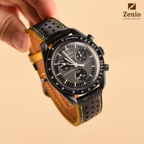 Rally Black Alran mix Yellow Strap For Moonswatch Mission to Mercury