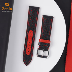 Rally Black mix Red Strap For Moonswatch Mission to Mercury