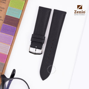 Black Epsom leather straps for Cartier Tank
