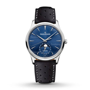 Black Swift Curved Rally Leather Strap