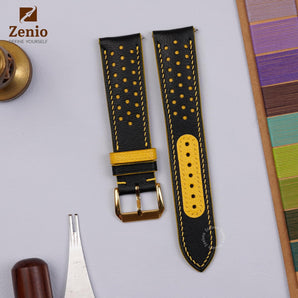Rally Black Alran mix Yellow Strap For Moonswatch Mission to Mercury