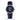 Blue Navy Swift Curved Rally Leather Strap