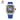 Blue FKM Rubber Sailcloth Pattern Velcro watch straps for Richard Mille