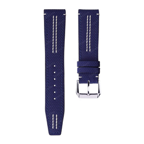 Blue Sailcloth with White Stitch Sport Strap