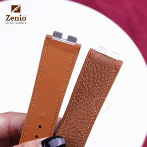 Brown Togo leather straps for Hublot Spirit Bigbang One Click