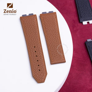 Brown Togo leather straps for Hublot Spirit Bigbang One Click