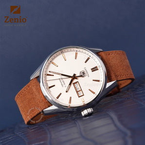 Burnt Brown Suede Slim Strap