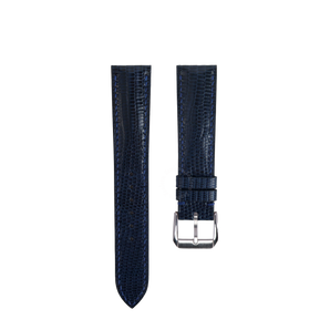 Navy Lizard Leather Watch Strap