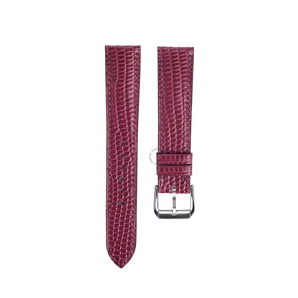 Purple Lizard Leather Watch Strap