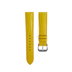 Yellow Lizard Leather Watch Strap