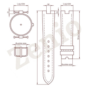 Custom Watch Strap – Middle Cut Style