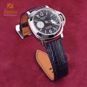 Matte Dark Navy Alligator straps for Panerai