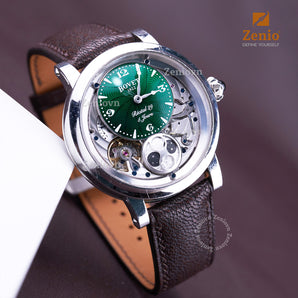 Dark Brown Alran Fatnat Chèvre Classic Strap