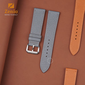 Dark Grey Chevre Slim Strap