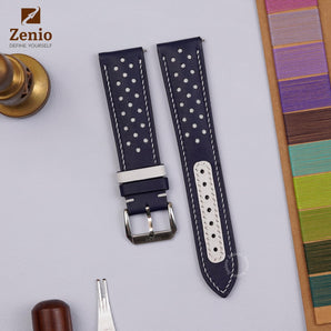 Navy Swift mix with White Rally Leather Straps