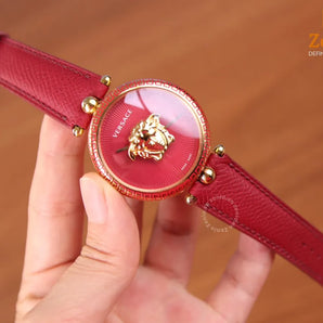 Bespoke Watch Strap in Red Epsom