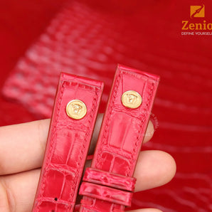 Bespoke Watch Strap in Red Algiator