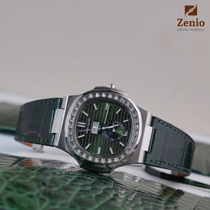 Glazzed Green Alligator Strap for Patek Phillipe Nautilus 5711/5712