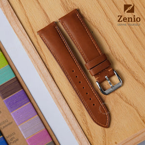 Golden Brown Barenia Strap For Moonswatch Mission to Jupiter