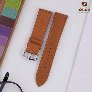 Golden Brown Epsom Strap For Cartier Tank - Buckle Style