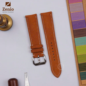 Golden Brown Nubuck Strap For Moonswatch Mission to Saturn