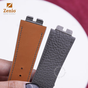 Grey  Togo leather straps for Hublot Bigbang One Click
