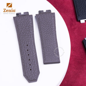 Grey  Togo leather straps for Hublot Spirit Bigbang One Click