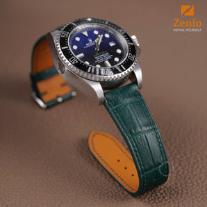 Green Aligator Strap For Rolex Oyester