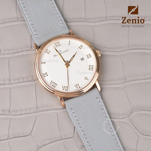 Light Grey Chevre Slim Strap