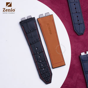 Matte Black Alligator straps for Hublot Spirit Bigbang One Click