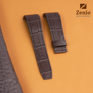 Matte Brown Aligator leather straps for Frank Muller Vanguard V45