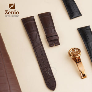 Matte Dark Brown Aligator Strap For Patek Philippe Grand Complication