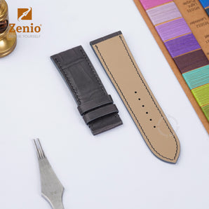 Matte Grey Alligator straps for Panerai