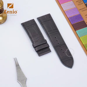 Matte Grey Alligator straps for Panerai
