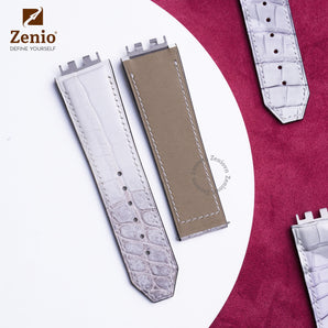 Matte Himalayan Alligator straps for Hublot Spirit Bigbang One Click