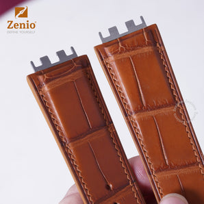 Matte Brown Alligator straps for Hublot Bigbang One Click