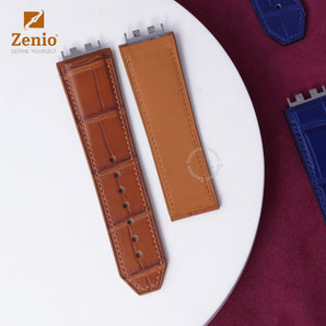 Matte Brown Alligator straps for Hublot Spirit Bigbang One Click