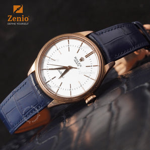 Matte Navy Alligator for Rolex Cellini
