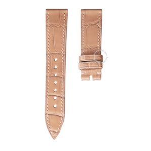 Matte Taupe Alligator Leather Straps for Franck Muller LONG Island
