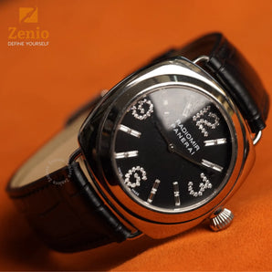Matte Black Alligator Leather Straps for Panerai Radiomir