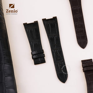 Matte Black Alligator Strap for Patek Phillipe Nautilus 5711/5712
