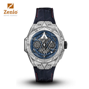 Matte Black Alligator straps for Hublot Bigbang One Click
