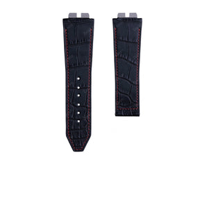 Matte Black Alligator straps for Hublot Bigbang One Click