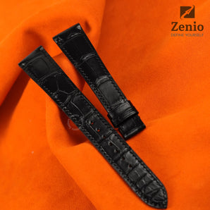 Matte Black Alligator Strap for Patek Phillipe Gondolo