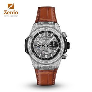 Matte Brown Alligator straps for Hublot Bigbang One Click